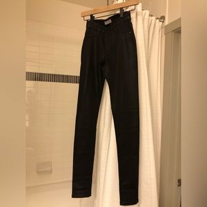 James Jeans with faux leather finish